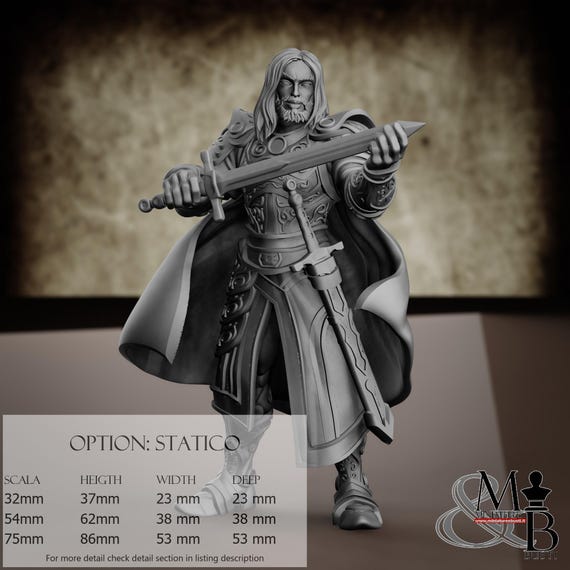 Baldur, M5 (2 Styles), by Ronin Art Workshop, miniature to assemble and paint, resin