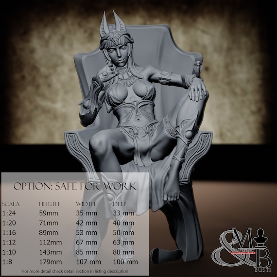 Cleopatra (4 Stili), di Nutshell Atelier, miniatura da assemblare e colorare, resina