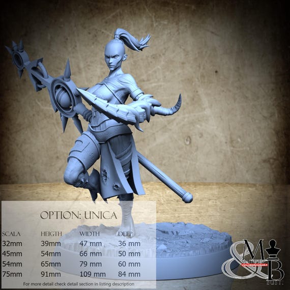 Ravynna, Sodomite Vexxers, by Clay Cyanide Miniatures, miniature to assemble and paint, resin