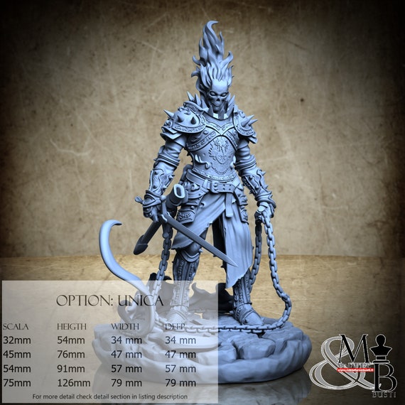 Furio Dvorga Cursed Knight Pose 2, M21, Ronin Art Workshop, miniature to assemble and color, in resin