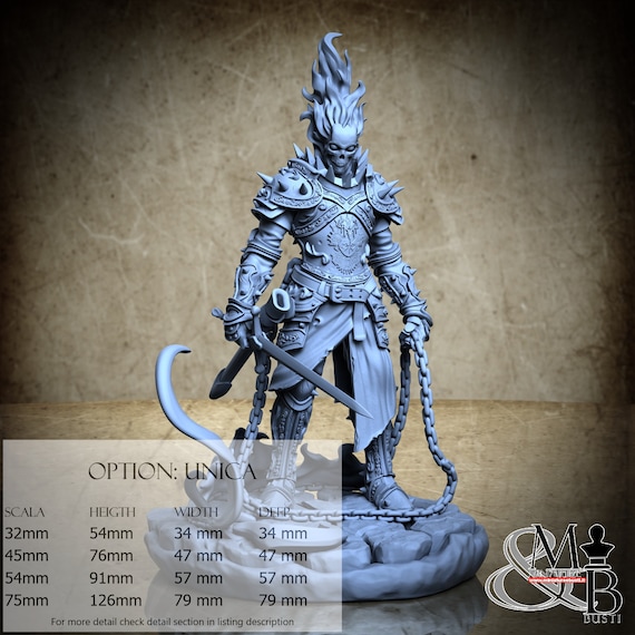 Furio Dvorga Cursed Knight Pose 2, M21, by Ronin Art Workshop, miniature to assemble and paint, resin