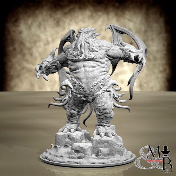 Cthulhu, miniature to assemble and color, in resin