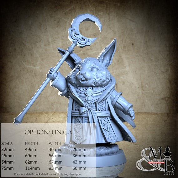 Snowball, Young Cottontails, by Clay Cyanide Miniature, miniature to assemble and paint, resin