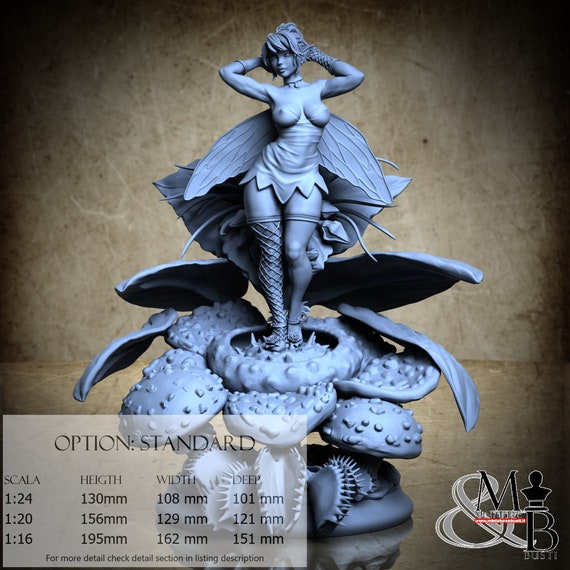 Vita Fairy, Pin-up (2 Styles), by Ronin Art Workshop, miniature to assemble and color, resin