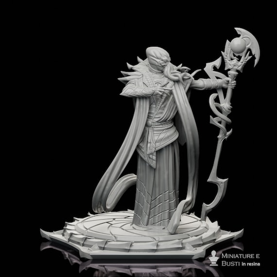 Encephalid various poses resin miniature to assemble and color, role playing games, DnD, RPG, GDR, Archvillain Games