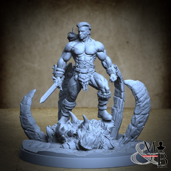 Conan, Hyborian Age, by Clay Cyanide Miniatures, miniature to assemble and paint, resin