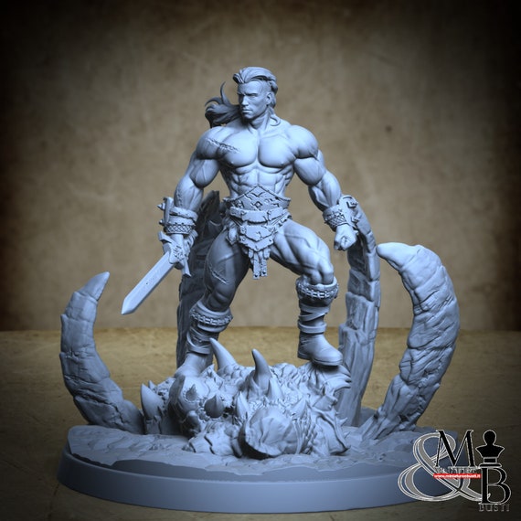 Conan, miniature to assemble and color, in resin