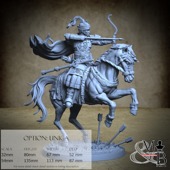 Jumong, Korean Mythology, by Clay Cyanide Miniature, miniature to assemble and paint, resin