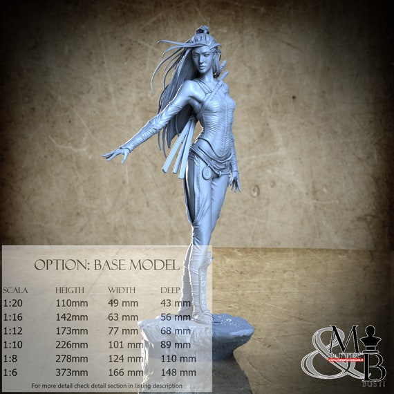 Asian Warrior, 2023-06 (2 Styles), by ca_3d_art, miniature to assemble and color, resin