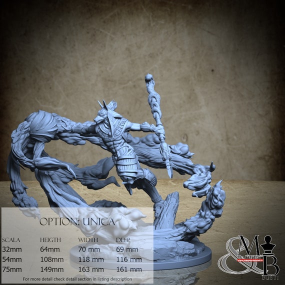 Seth, Ancient Egypt, by Clay Cyanide Miniature, miniature to assemble and color, resin