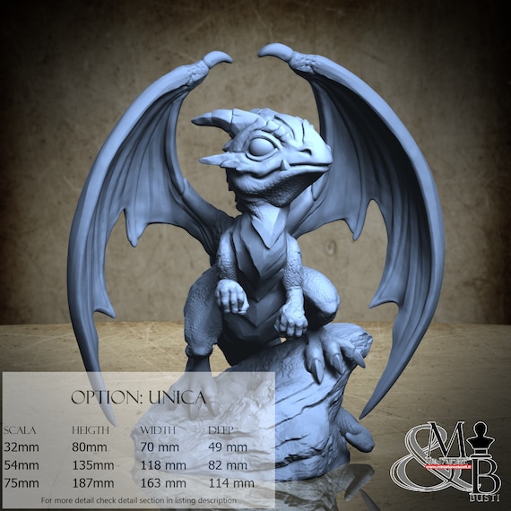 Baby Dragon, Bane of the Shrouded Woods, by Great Grimoire, miniature to assemble and paint, resin