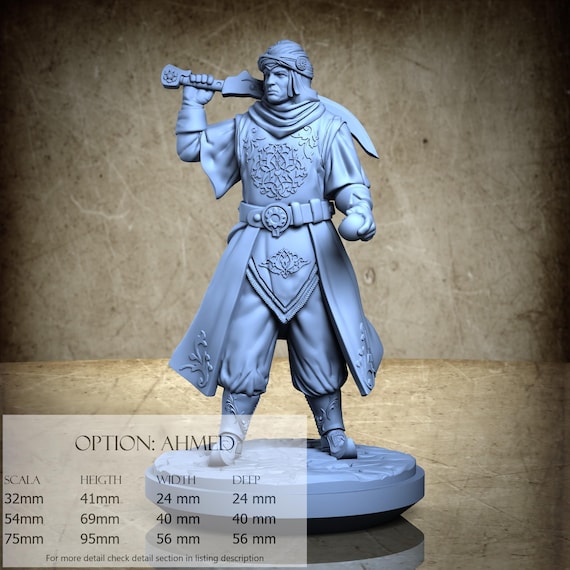 Principi delle Indie, Arabian Nights (4 Stili), di Clay Cyanide Miniature, miniatura da assemblare e colorare, resina