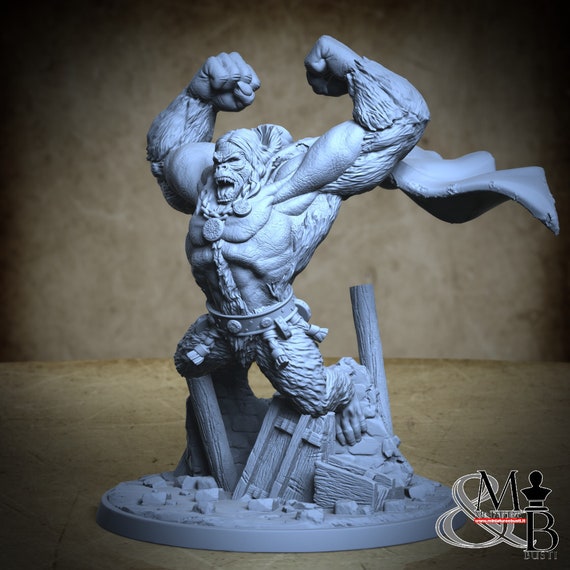 Thak, Hyborian Age, by Clay Cyanide Miniatures, miniature to assemble and paint, resin