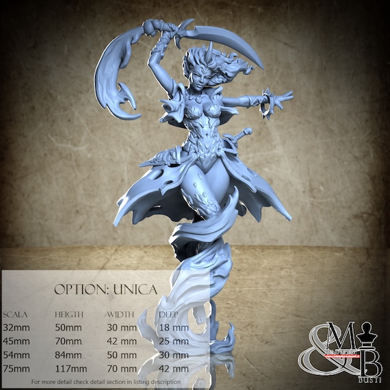Phoenix, the Fire Warrior, Elemental Awakening, by Great Grimoire, miniature to assemble and color, resin