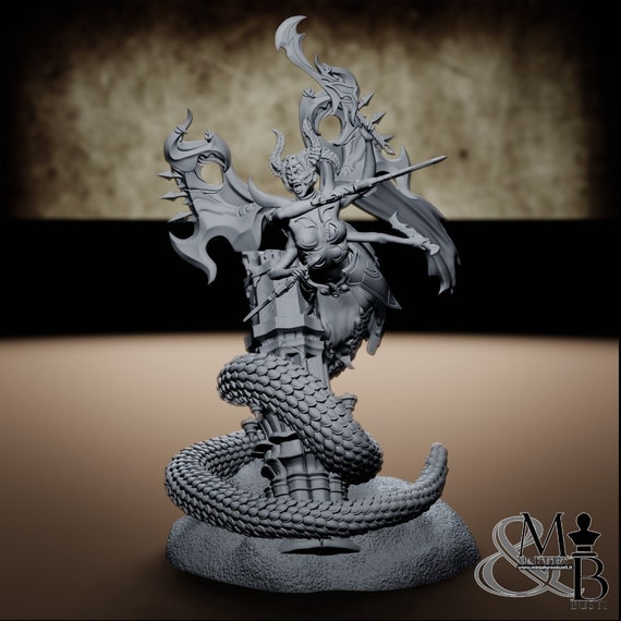 Tamareth (Pose 4), resin miniature to assemble and color, role-playing games, DnD, RPG, GDR, Archvillain Games