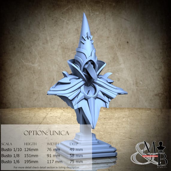 Oswald Bishop Bust, Celestial Gambit, Luminous Legion, by Great Grimoire, miniature to assemble and paint, resin