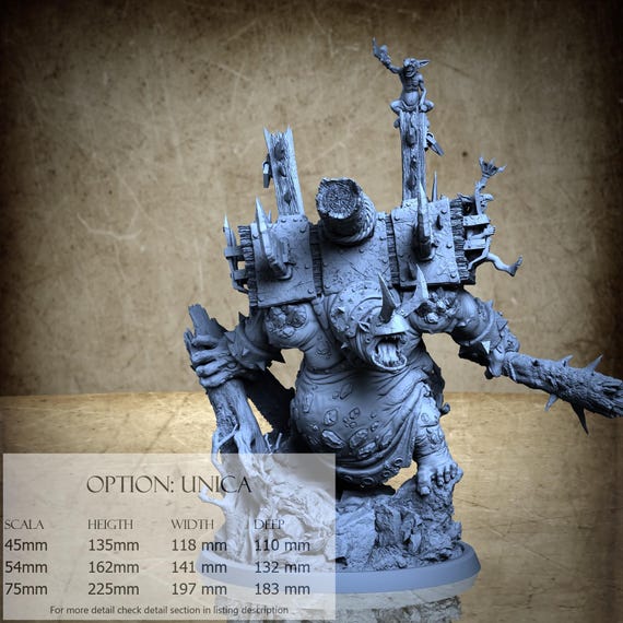 Big-un Flinga - 3D-Printed Resin Miniature | Stumpkin Collection - Scrapblood Onslaught