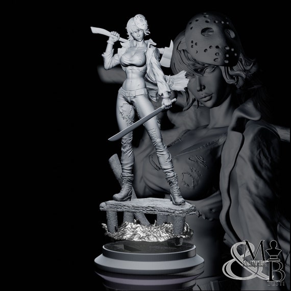 Lady Jason, resin figurine to color and assemble