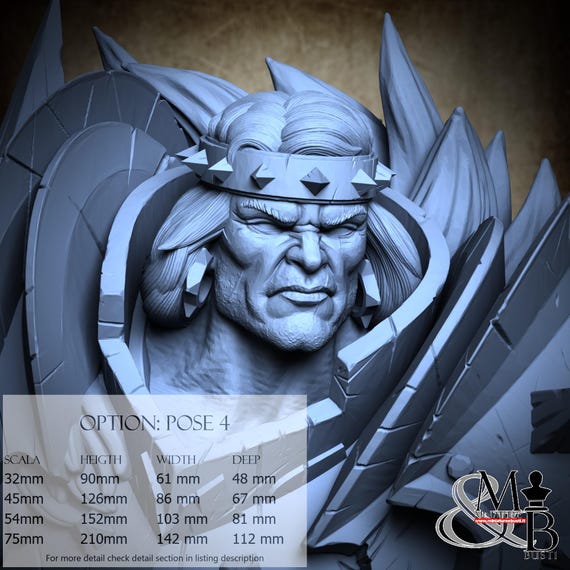 Gorkal Wrathenites, Bloodbringers - Horders of Wrath (4 Stili), di Archvillain Games, miniatura da assemblare e colorare, resina
