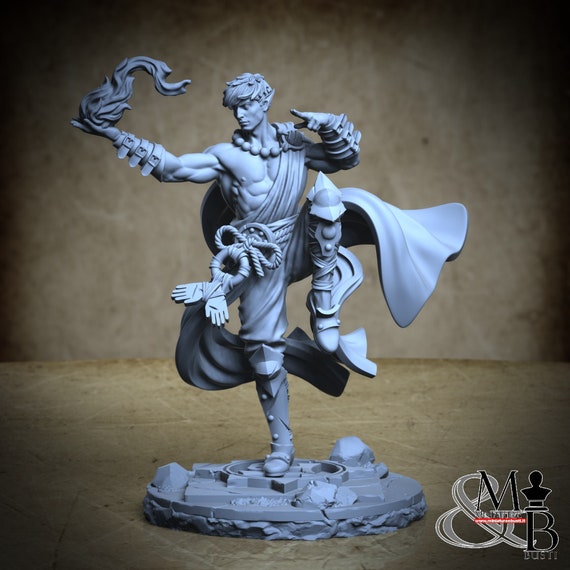 Rael the Monk, miniature to assemble and color, in resin