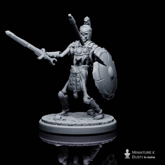 Skeleton 3 resin miniature to assemble and color, role-playing games, DnD, RPG, GDR, Anime