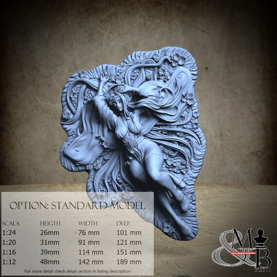 Arkilia, Pin-up (3 Styles), by Ronin Art Workshop, miniature to assemble and color, resin