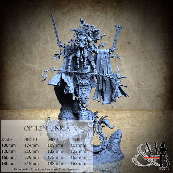 Immortal Empress Xi-Qing - 3D-Printed Resin Miniature | Hissing Coils Collection - Fang Dynasty
