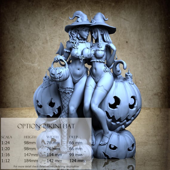 Prywinko & Kittew, Pin-up (6 Stili), di Ronin Art Workshop, miniatura da assemblare e colorare, resina