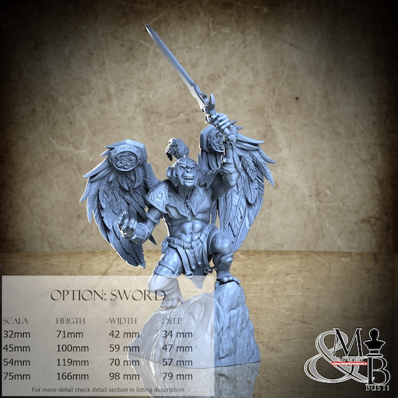 Flying Monkeys, Elemental Awakening (4 Stili), di Great Grimoire, miniatura da assemblare e colorare, resina