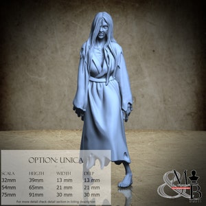 Sadako, the Reflection of the Curse, Lost shrine of the damned, by Great Grimoire, miniature to assemble and color, resin