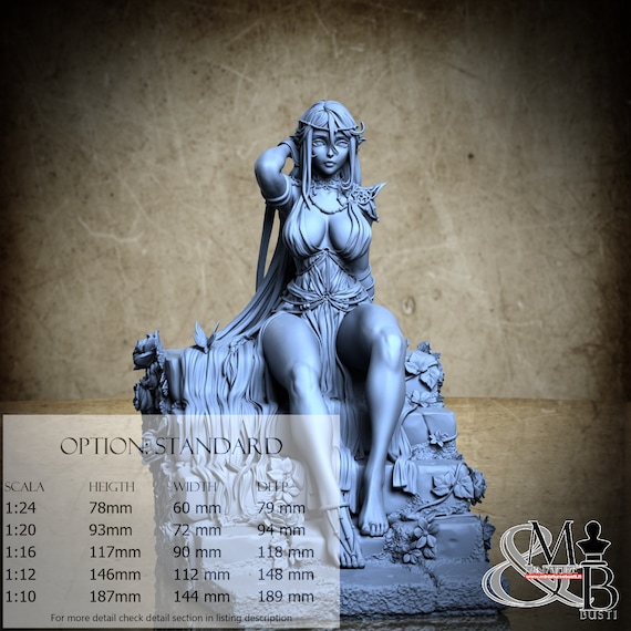 Ridia, Pin-up (2 Stili), di Ronin Art Workshop, miniatura da assemblare e colorare, resina