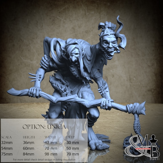 Acolyte, Bane of the Shrouded Woods, by Great Grimoire, miniature to assemble and paint, resin