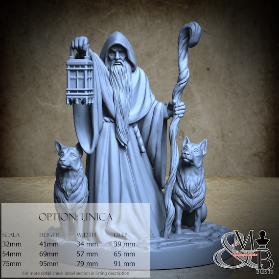 Hermit, Tides of the abyss, by Great Grimoire, miniature to assemble and color, resin