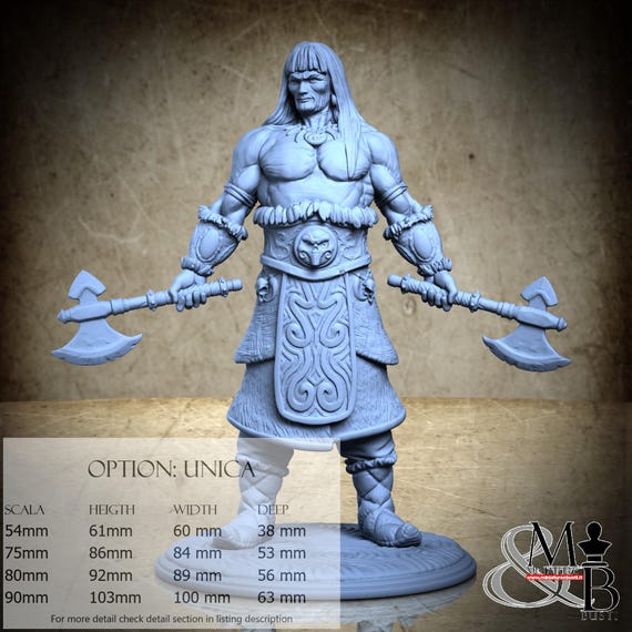 Vagarr the merciless, August 2023, by Claydemon, miniature to assemble and paint, resin
