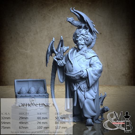 Dragon Merchant, Merchant of the Dark Alley, by Great Grimoire, miniature to assemble and paint, resin