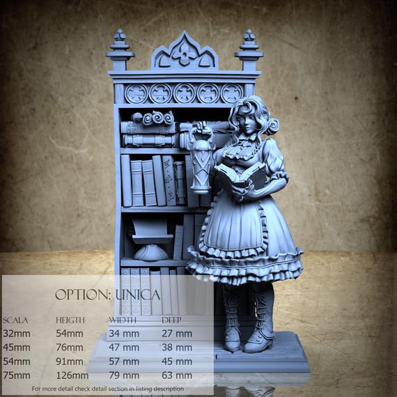 Minun The Scholar (Human Form), Water Nymph Envoys (Pack 2), by Ronin Art Workshop, miniature to assemble and paint, resin