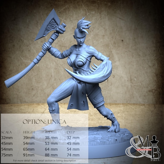 Lysandra, Sodomite Vexxers, by Clay Cyanide Miniatures, miniature to assemble and paint, resin