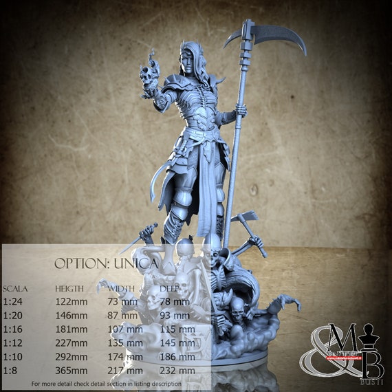 Necromancer, October 2023, Michel B. Rodriguez, miniature to assemble and color, in resin