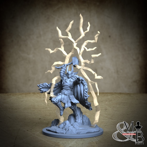 Thor, Norren Mythology, by Clay Cyanide Miniatures, miniature to assemble and color, resin