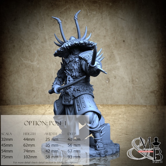 Ire Senshi, Zetsumei - Path of the Demon (4 Stili), di Archvillain Games, miniatura da assemblare e colorare, resina