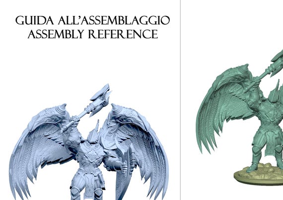 Camiel, Before the Fall, by Clay Cyanide Miniature, miniature to assemble and paint, resin