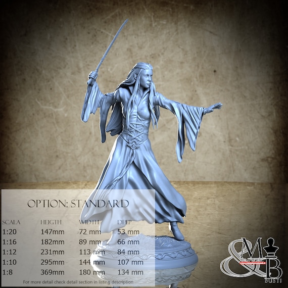 Lady of the elves, Maggio 2023, ca_3d_art, miniatura da assemblare e colorare, in resina