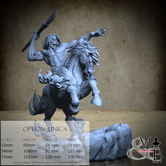 Horseman Luca, M20, by Ronin Art Workshop, miniature to assemble and color, resin