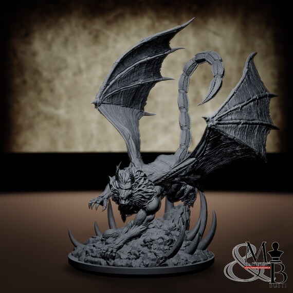 Manticore, resin miniature to assemble and color, role-playing games, DnD, RPG, GDR