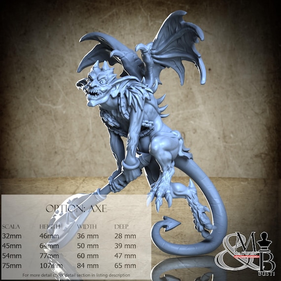 Mischievous Imps, Burning Chaos (5 Stili), di Great Grimoire, miniatura da assemblare e colorare, resina