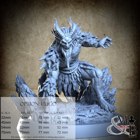 Gaueko, Euskal Mythology (3 Stili), di Clay Cyanide Miniature, miniatura da assemblare e colorare, resina