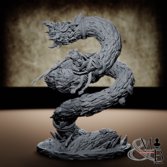 Steelbreaker Clan Wurmriders resin miniature to assemble and color, role playing games, DnD, RPG, GDR, Archvillain Games