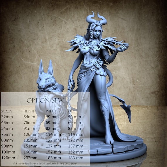 Laerissa - by Ronin Art Workshop Resin Miniatures - DnD, RPG, Wargaming, and Display - The Abyssal Conclave