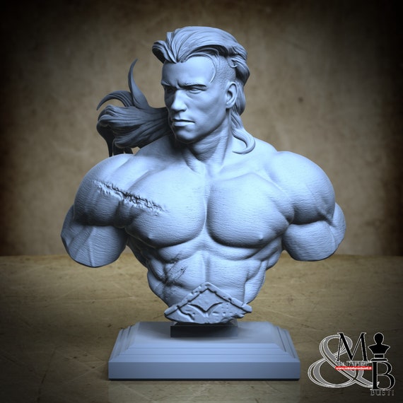 Conan BUST, miniature to assemble and color, in resin