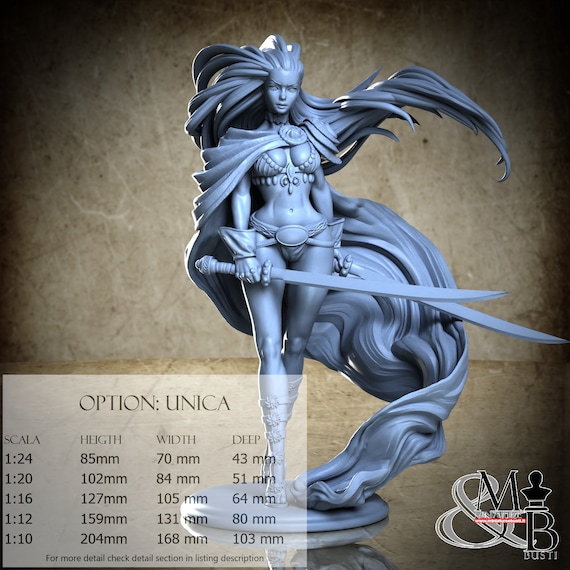 Dreaded Deanna, July 2023, Claydemon, miniature to assemble and color, in resin